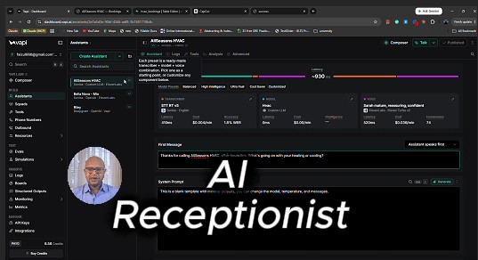 Bizlyt AI receptionist answering a live call